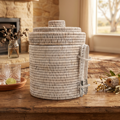 Rattan Ice Box With Insert