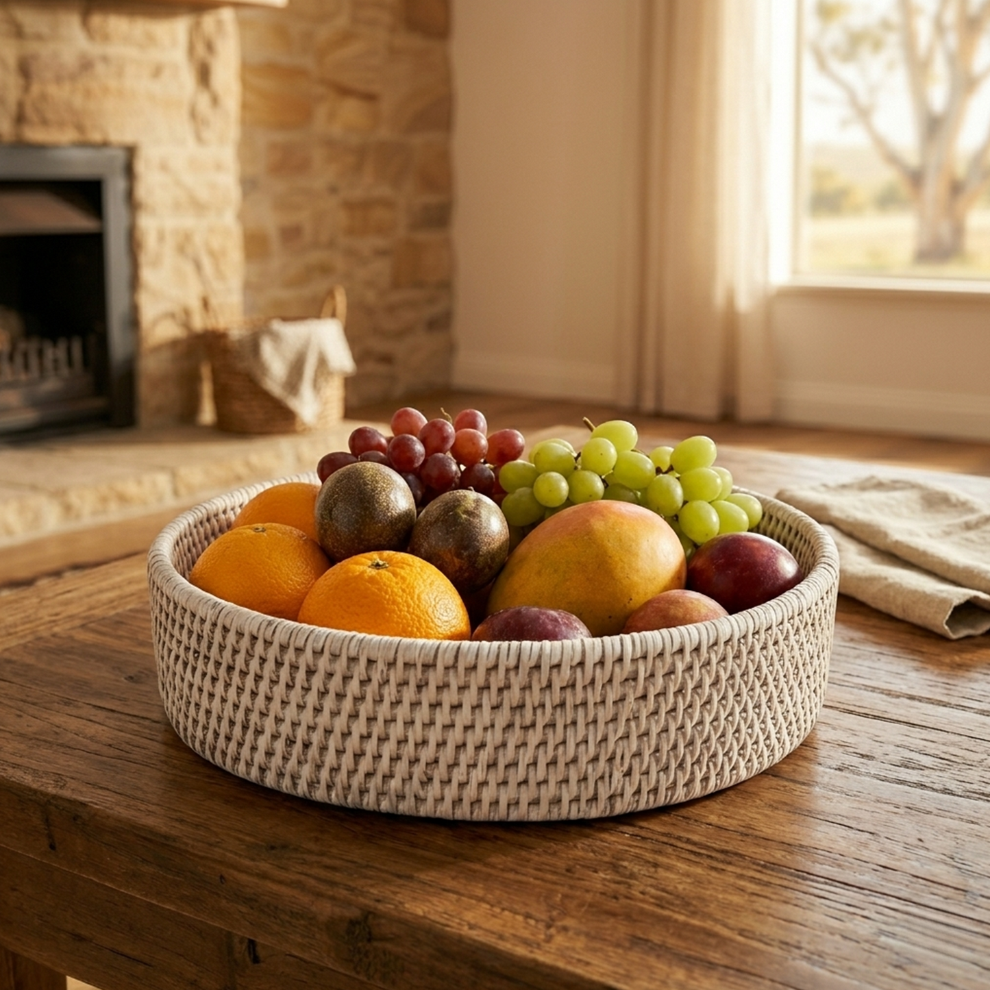 Rattan Fruit Bowl