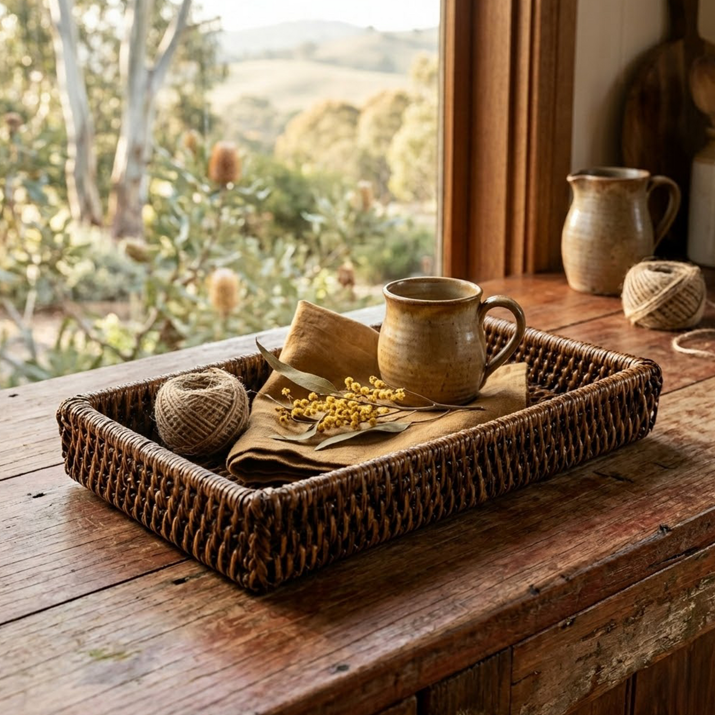 Rattan Myo Lay Tray