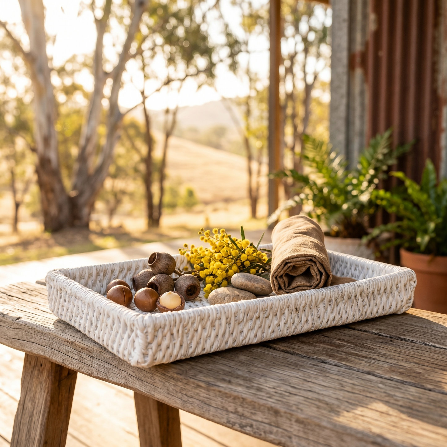 Rattan Myo Lay Tray