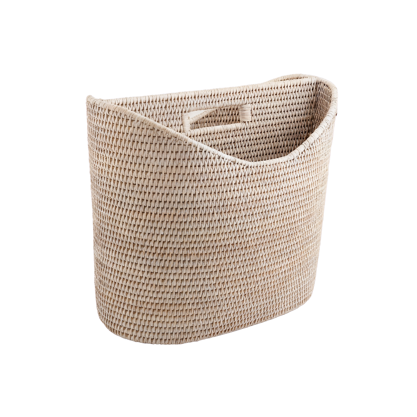 Rattan Oval Magazine Holder