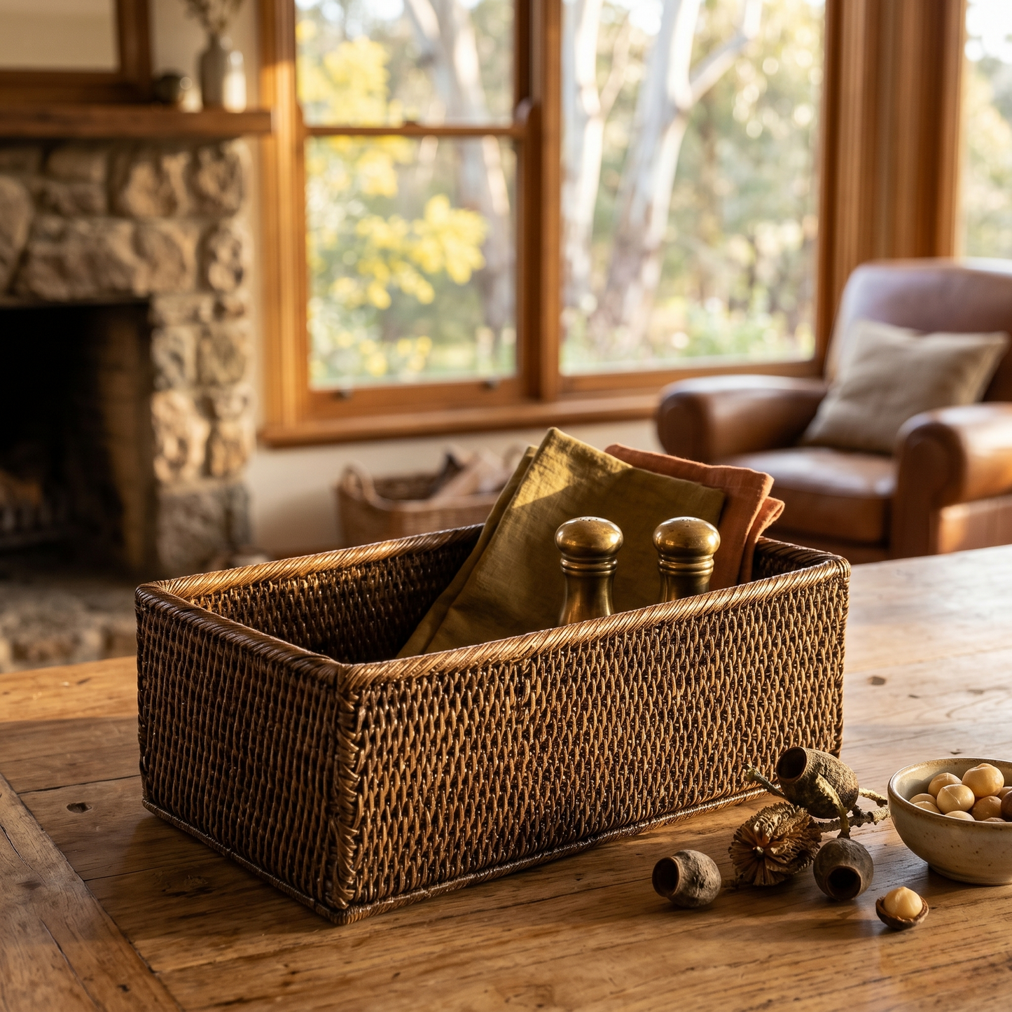 Rattan Pegu Basket