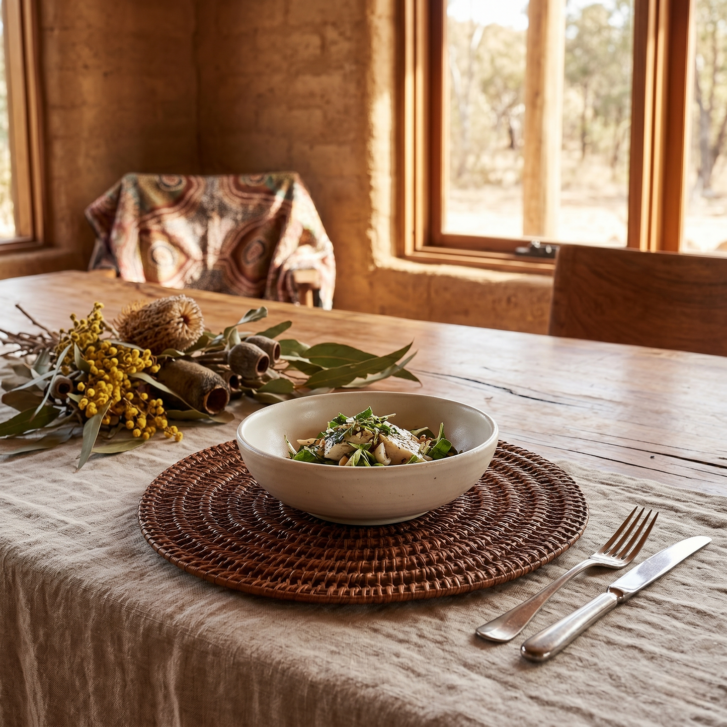Rattan Pyay Round Placemat