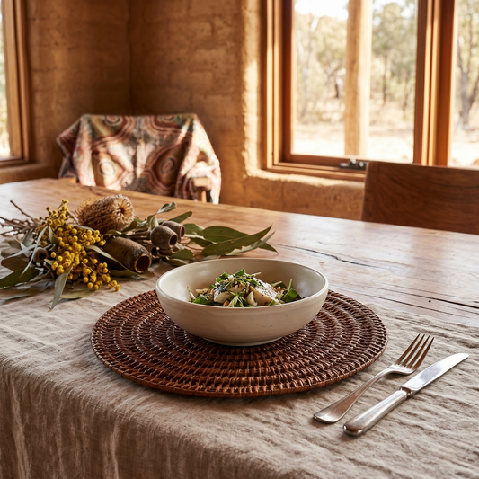 Rattan Pyay Round Placemat