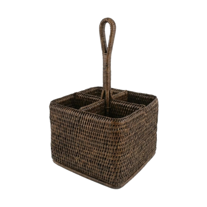Rattan Square Condiment Holder
