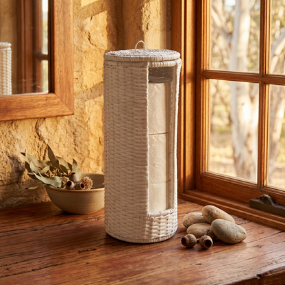 Rattan Toilet Roll Holder