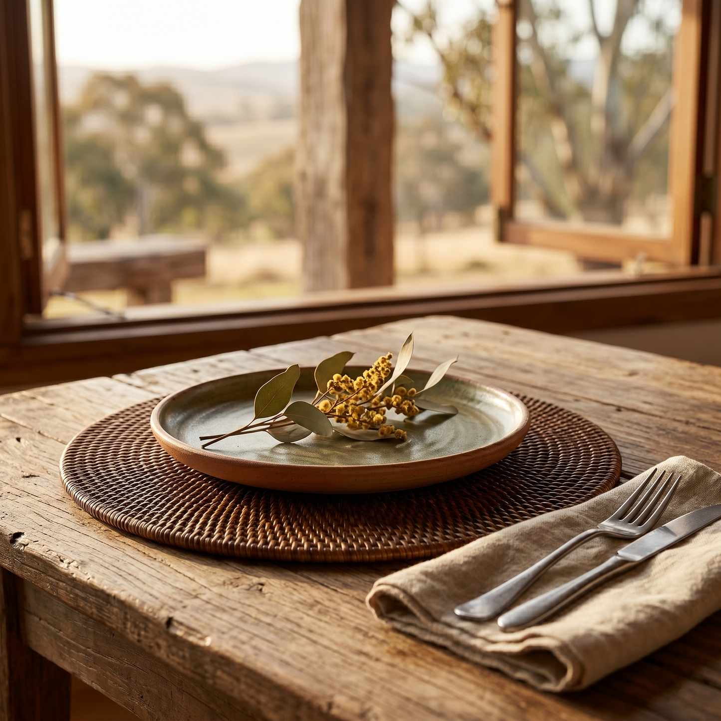 Rattan Round Placemat