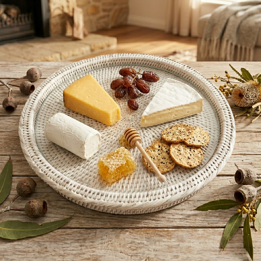Rattan Cheese Tray