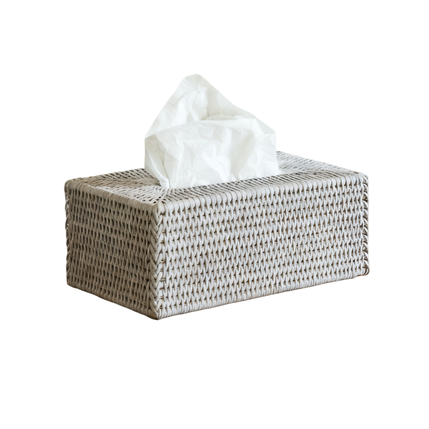 Rattan Rectangle Tissue Box