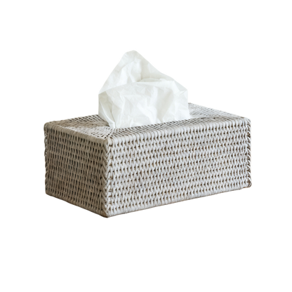 Rattan Rectangle Tissue Box